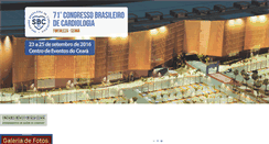 Desktop Screenshot of congresso.cardiol.br
