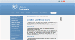 Desktop Screenshot of educacao.cardiol.br