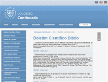 Tablet Screenshot of educacao.cardiol.br