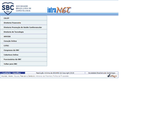 Tablet Screenshot of intranet.cardiol.br